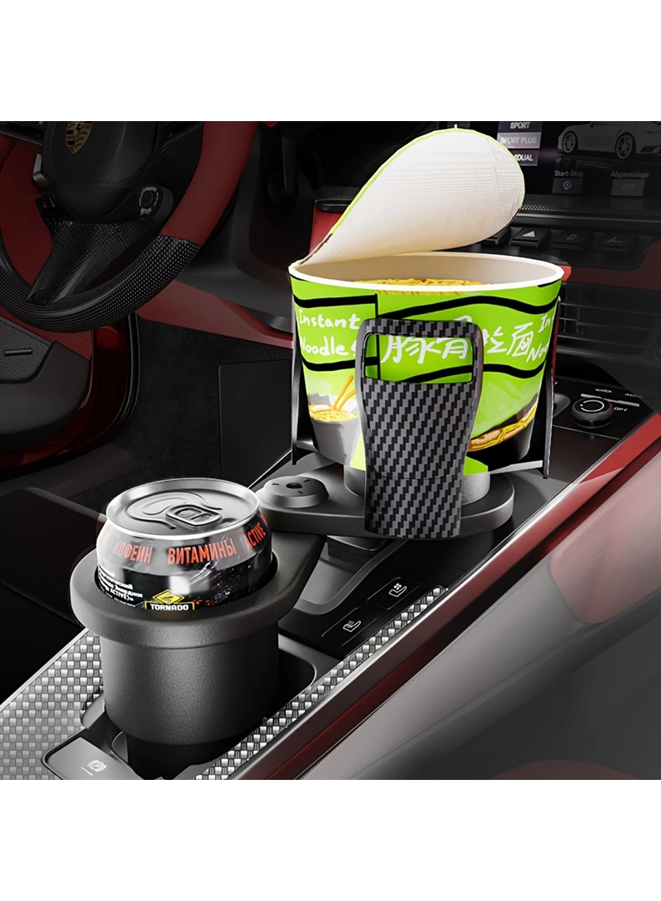 2’si 1 Arada Ayarlanabilir Araç Bardak Tutucu, Genişleyebilir Üst Kısım 3”-6.2”, Şişe Adaptörü, Araba Organizatörü, Dayanıklı Taban, Ramblers Hydroflask Uyumlu, Modern Araç Düzenleyic (