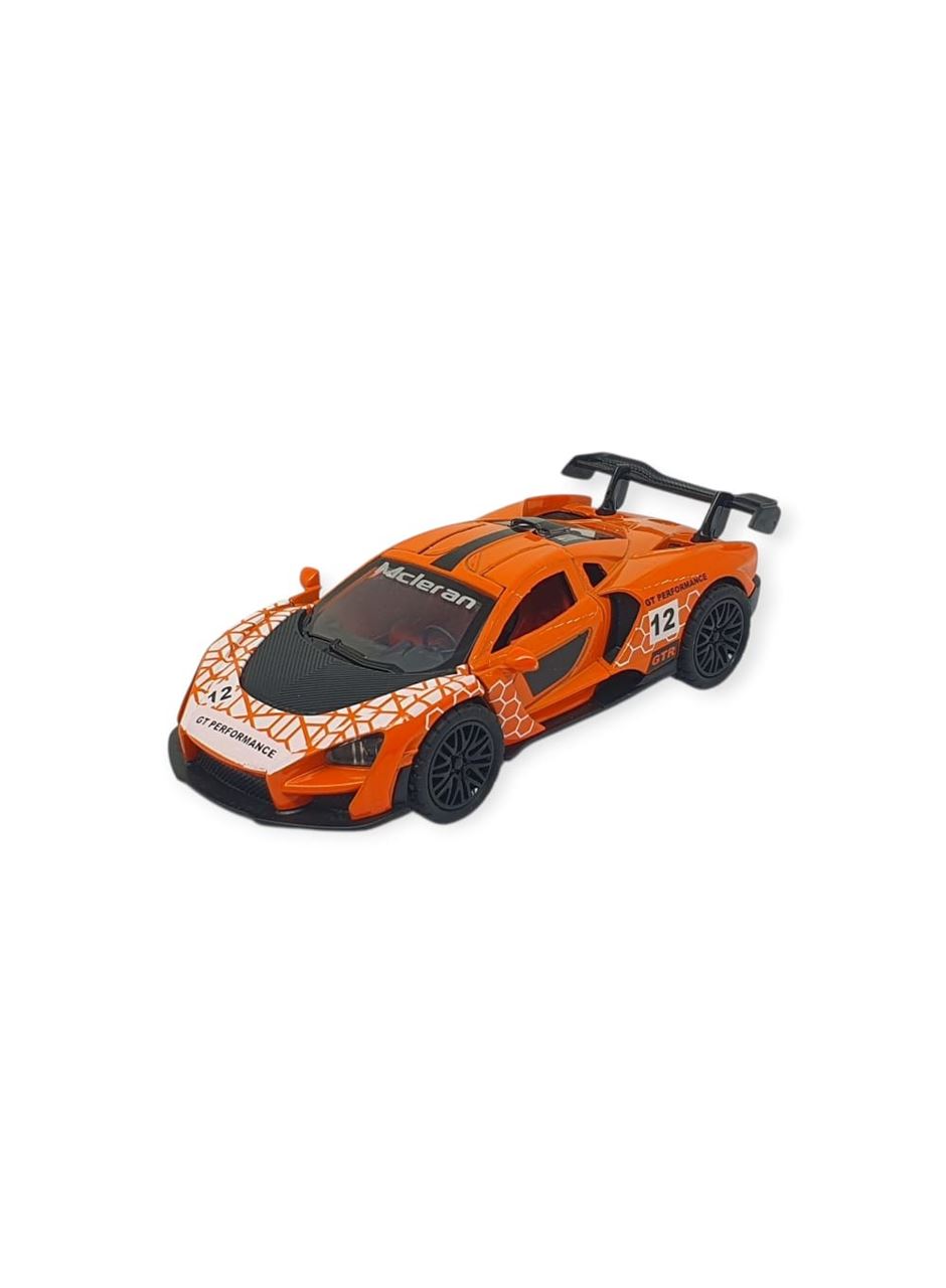 Çek Bırak Metal Arabalar 13 cm - Turuncu