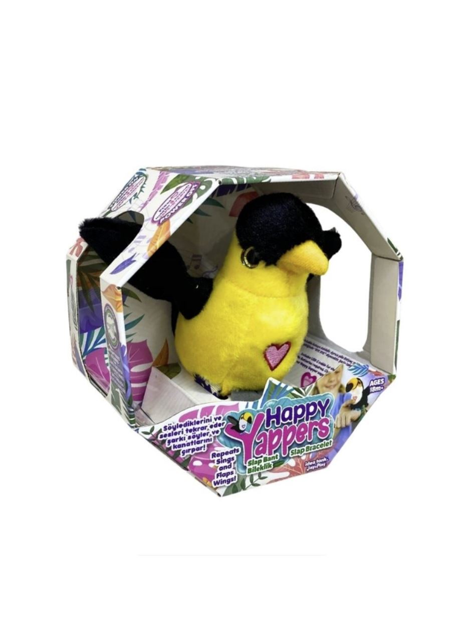 Peluş Ses Tekrarlı Hayvan Bileklik Aksesuar - Saka Kuşu