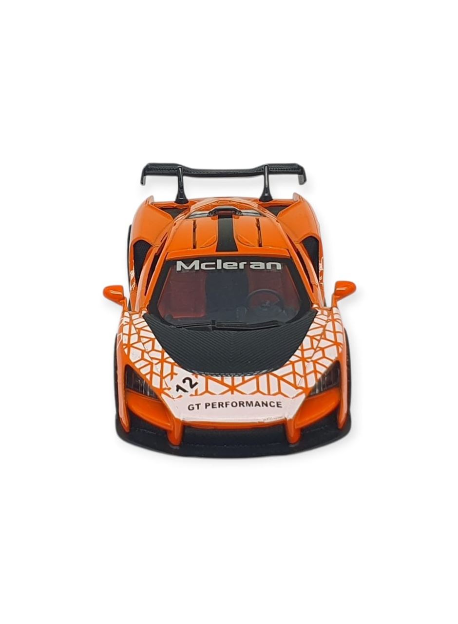 Çek Bırak Metal Arabalar 13 cm - Turuncu