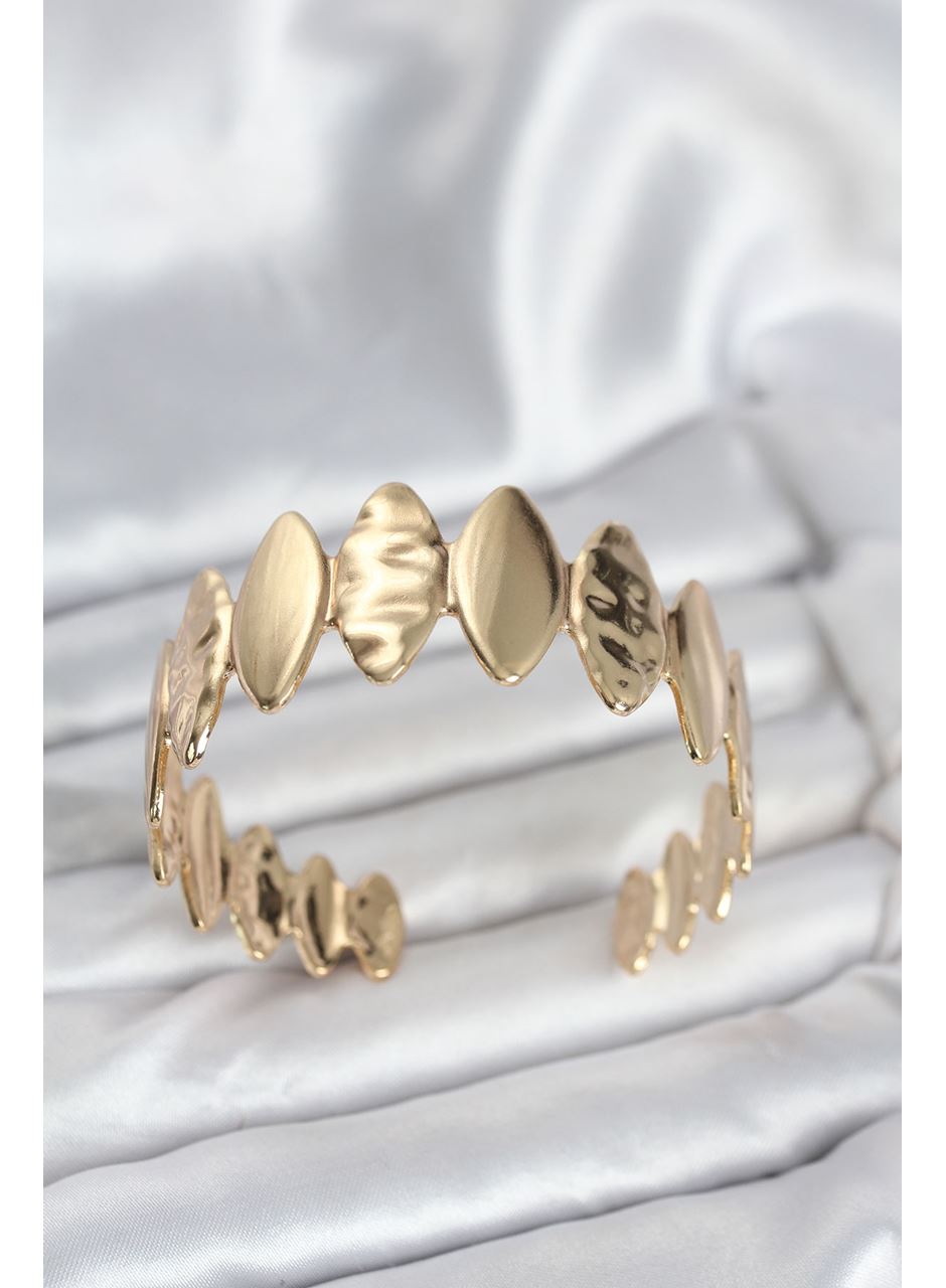 Pirinç Gold Renk Parçalı Model Kadın Bileklik