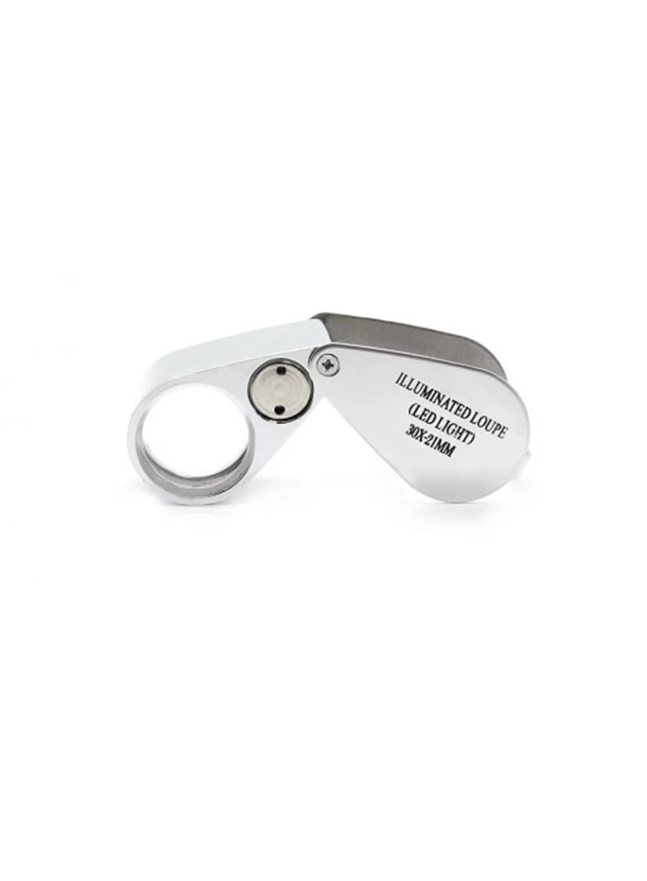 - Kontrol, Için özel Kutulu Metal ışıklı Lup 30x21 (