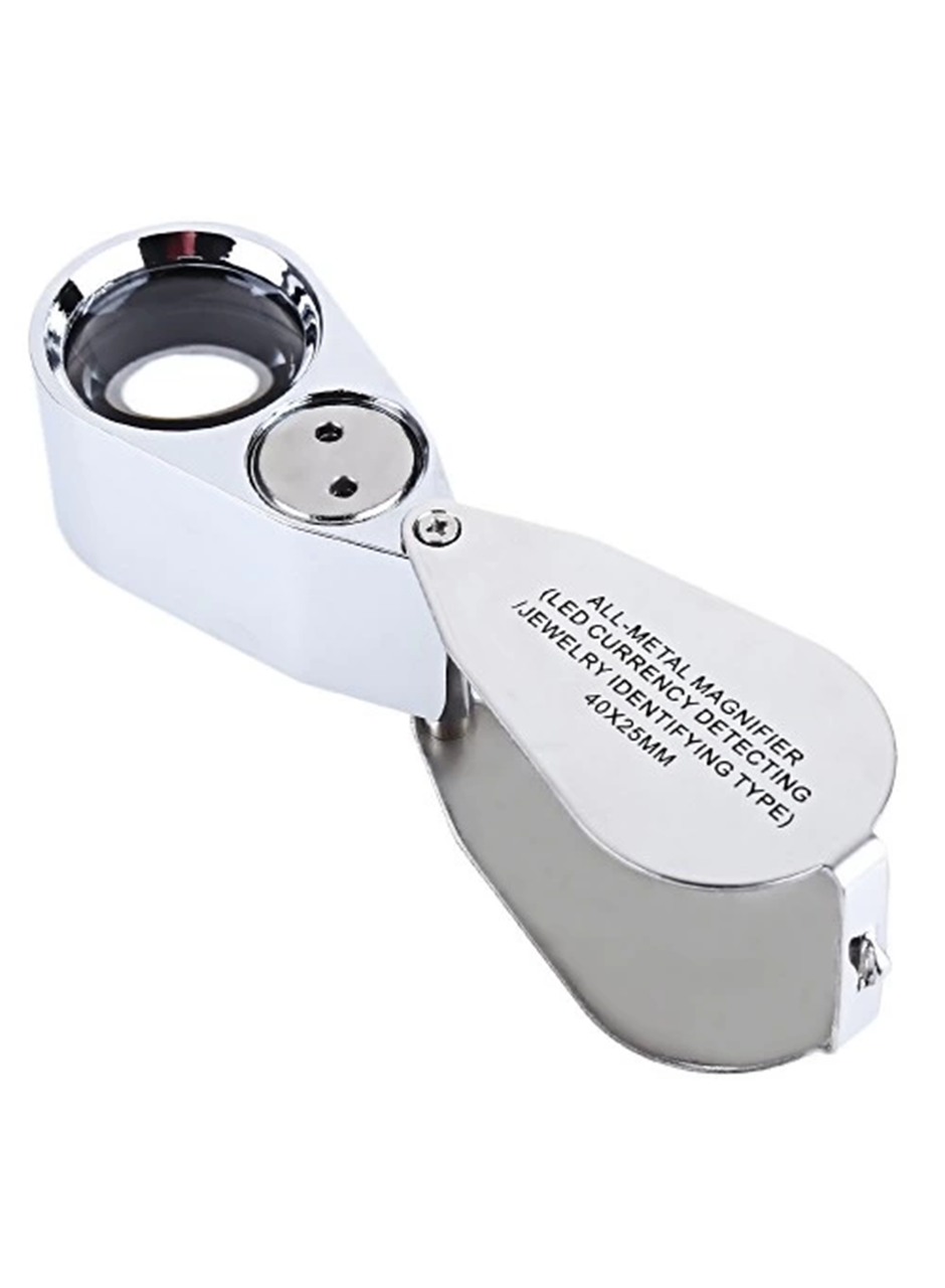 - Kontrol, Için özel Kutulu Metal ışıklı Lup 40x25 (