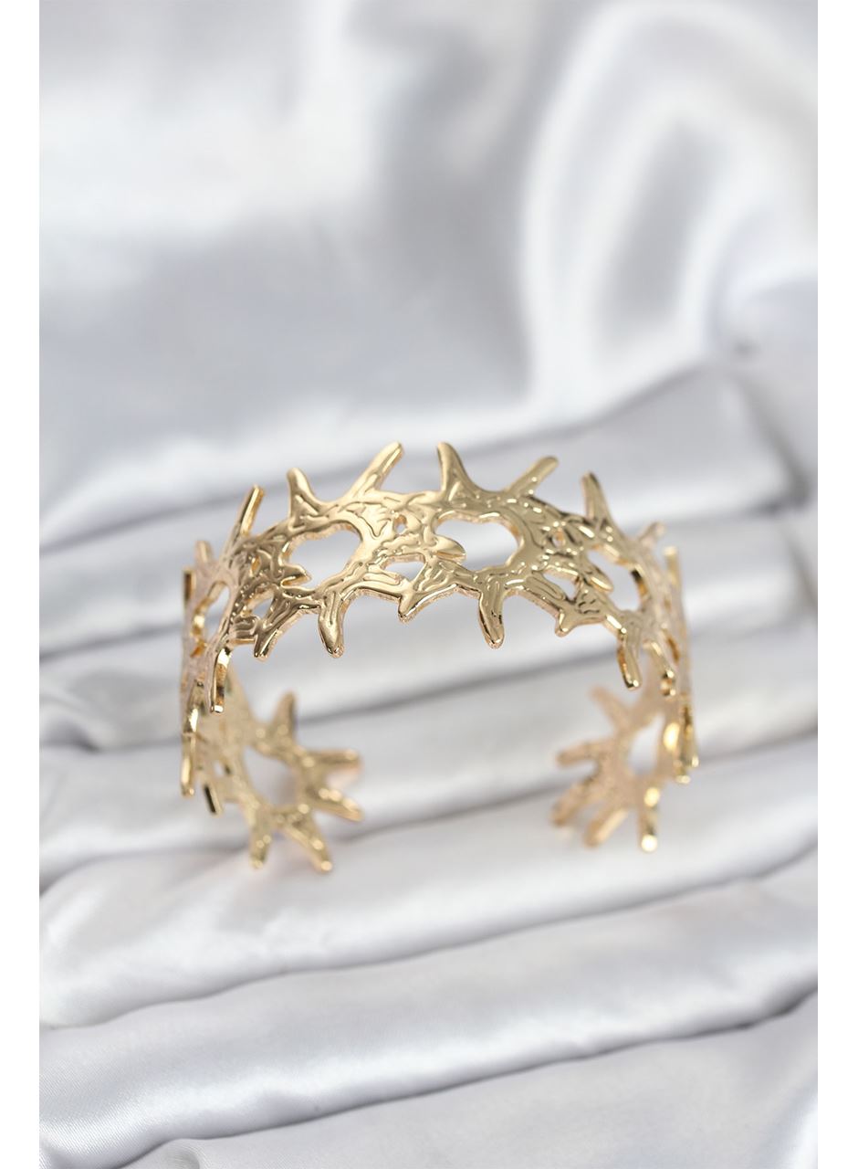 Pirinç Gold Renk Vintage Kadın Bileklik