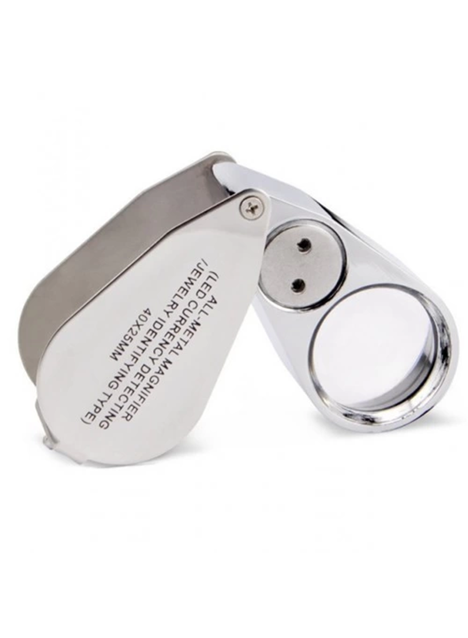 - Kontrol, Için özel Kutulu Metal ışıklı Lup 40x25 (