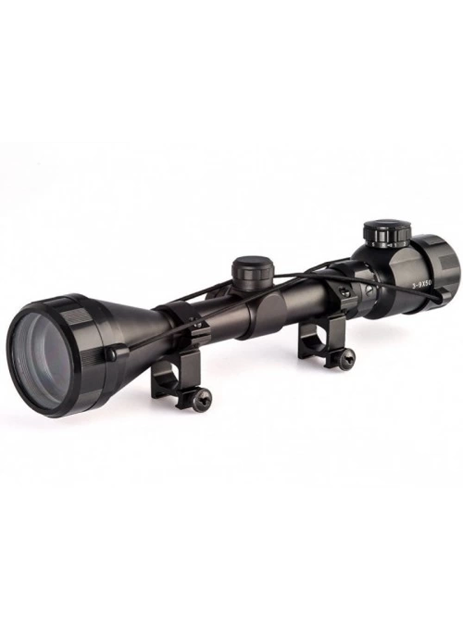 3-9x50 Zoomlu Keskin Nişancı Dürbünü Kırmızı,yeşil İşik çelik Gövde (