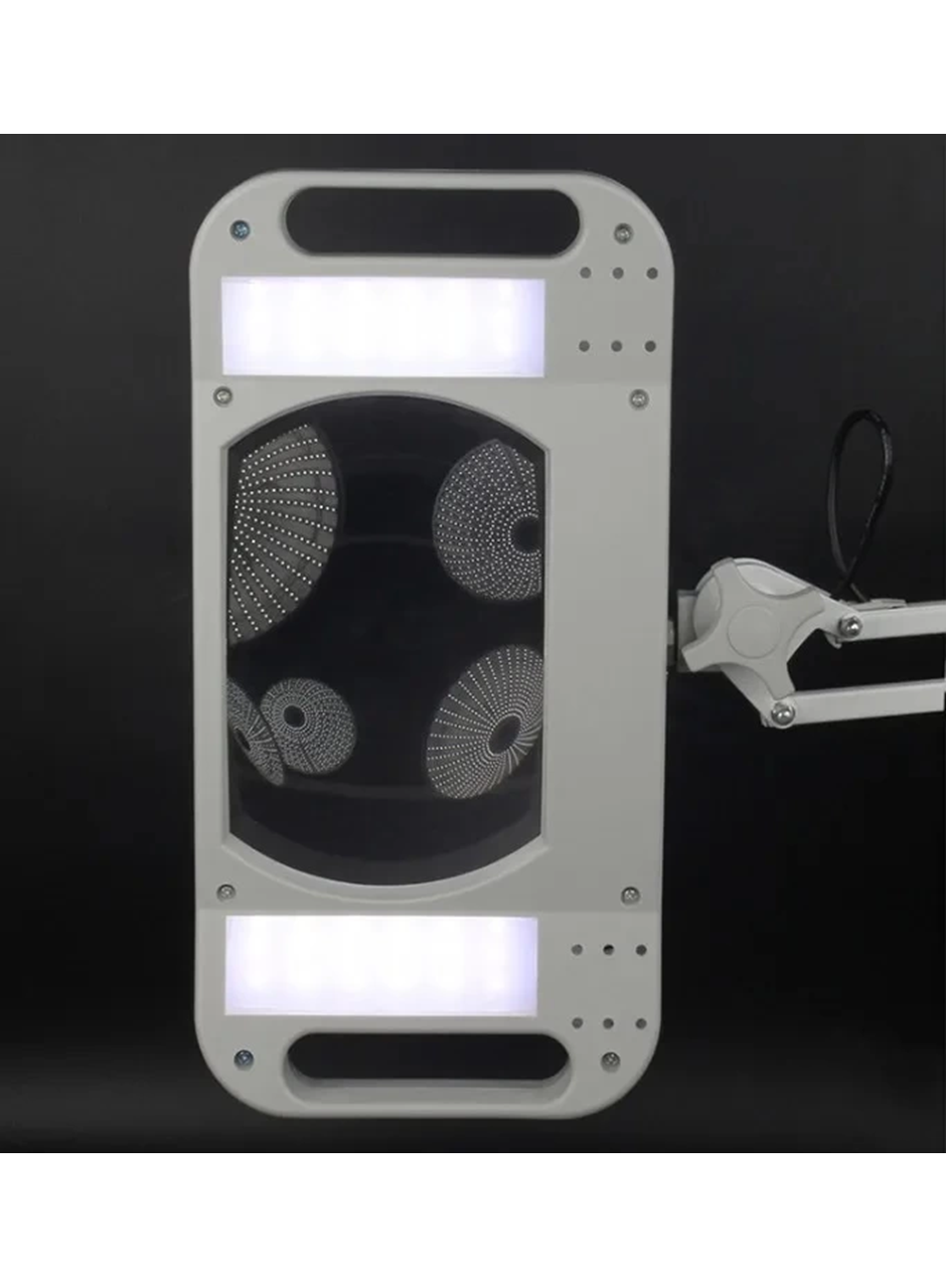 -10X LED Akrobat Büyüteç 2x15w 170x113 mm 10 Diopter Mercek LT-86G (