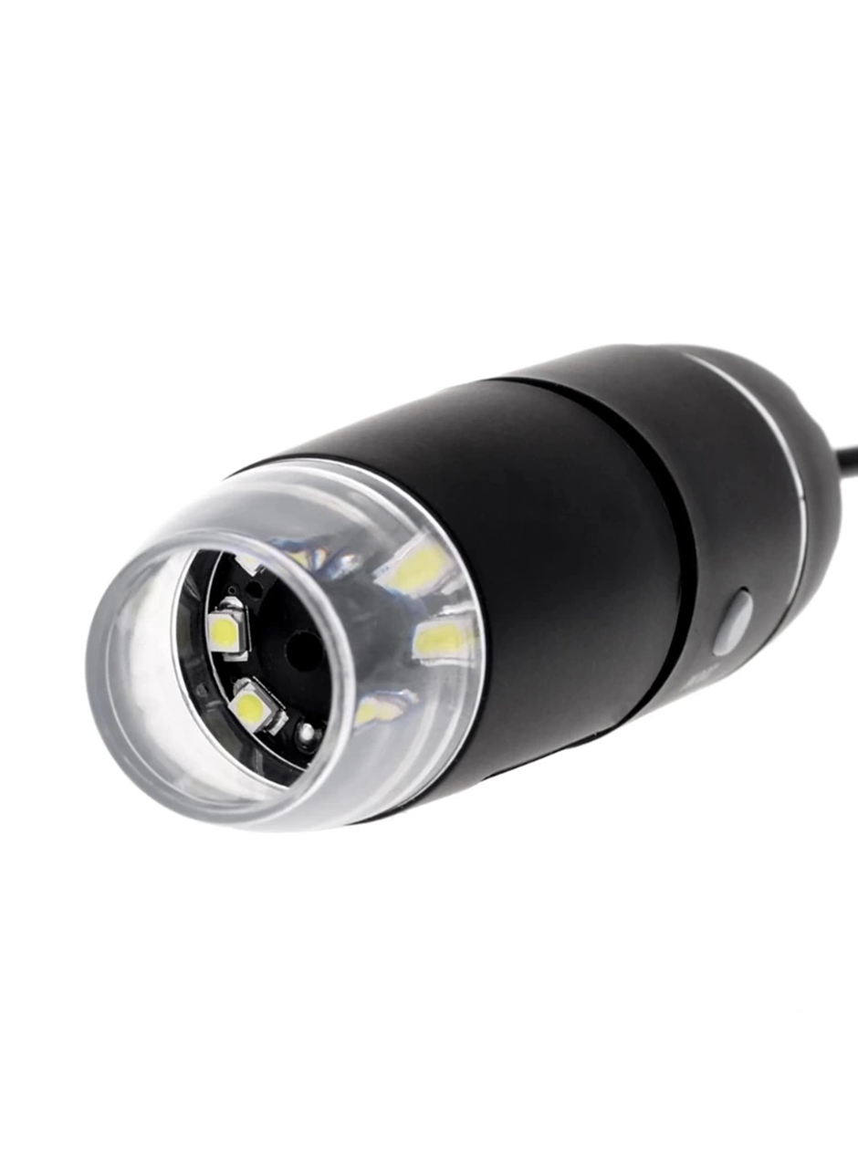 -1600X USB dijital mikroskop kamera endoskop 8LED büyüteç Metal standı (