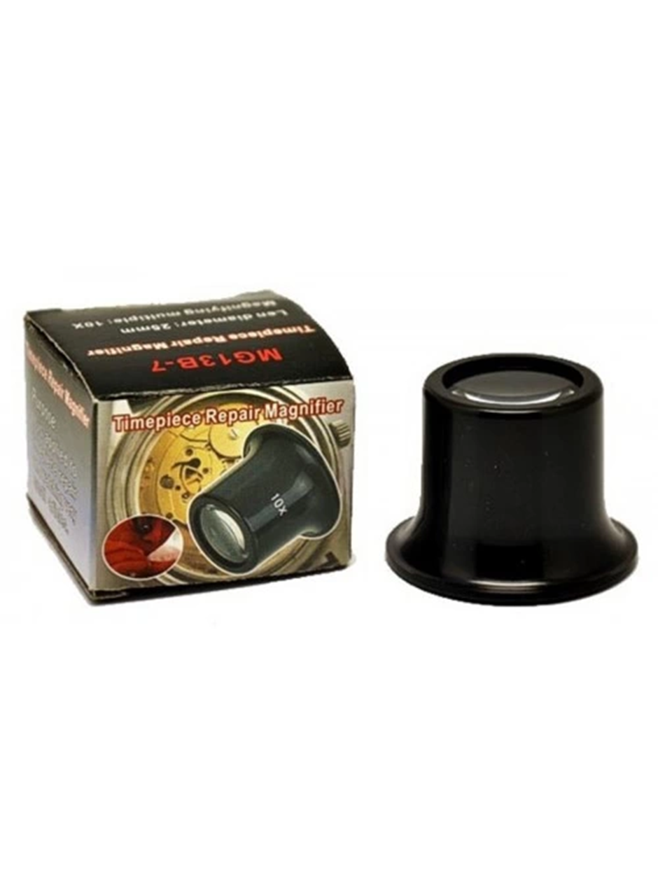 -10x Büyütmeli,saat,takı Onarım Için Cam Lensli Optik Göz Büyüteç (