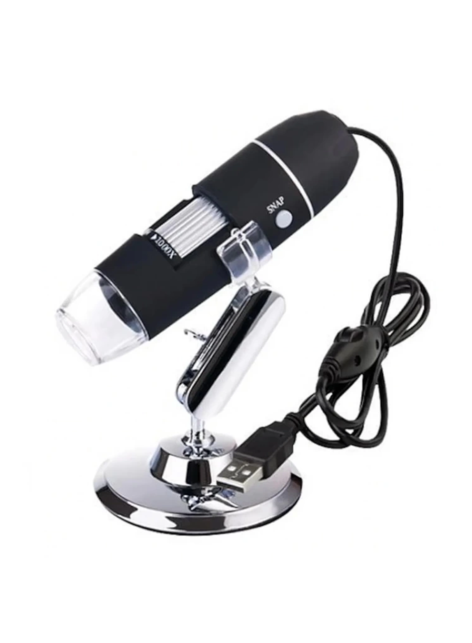 -1600X USB dijital mikroskop kamera endoskop 8LED büyüteç Metal standı (
