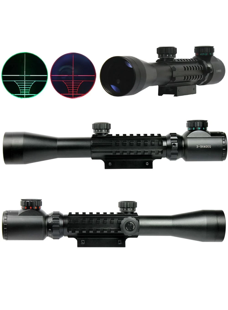 3-9x40 Zoomlu Keskin Nişancı Dürbünü Kızaklı (