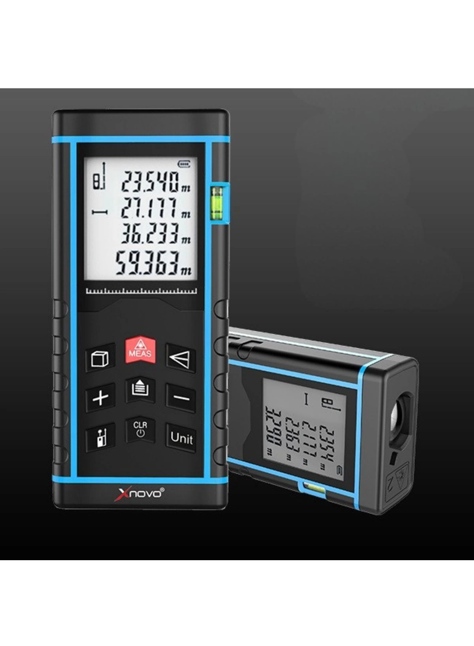 Profesyonel 40 Metre Dijital Lazer Metre Ölçer LCD Ekran, Su Terazili, Alan Hacim, Pisagor Hesaplama ve 20 Kayıt Hafızası (