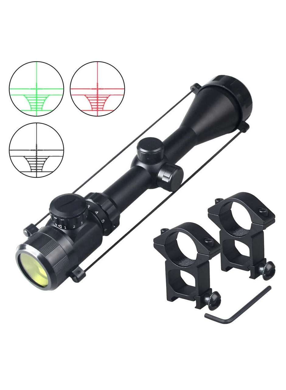 3-9x50 Zoomlu Keskin Nişancı Dürbünü Kırmızı, yeşil Işık çelik Gövde (