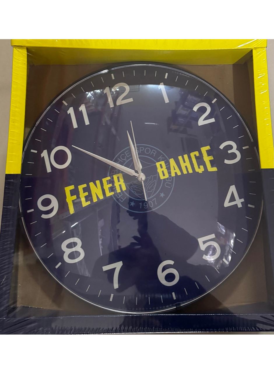 Duvar Saati  Lacivert Sarı