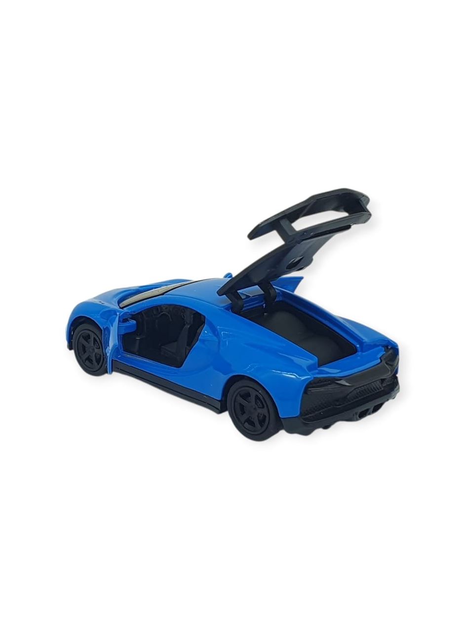 Çek Bırak Metal Küçük Arabalar 8 cm - 6411A-18 - Mavi