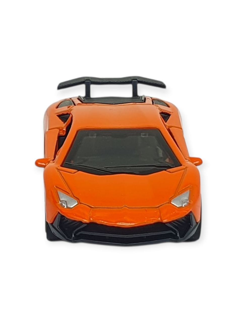 Çek Bırak Metal Küçük Arabalar 8 cm - 6411A-11 - Turuncu