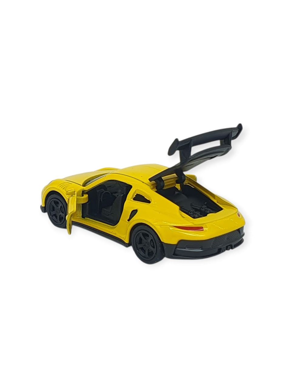 Çek Bırak Metal Küçük Arabalar 8 cm - 6411A-19 - Sarı