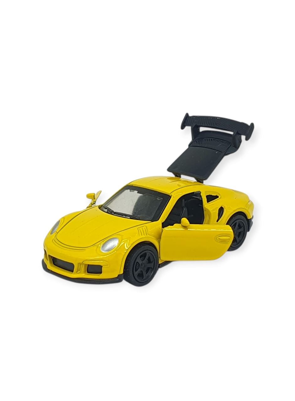 Çek Bırak Metal Küçük Arabalar 8 cm - 6411A-19 - Sarı