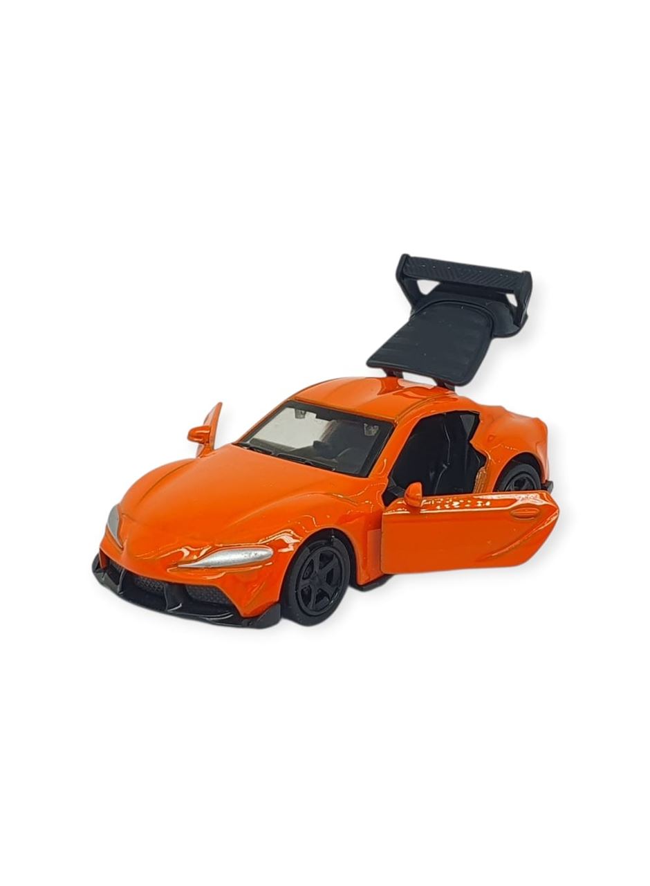 Çek Bırak Metal Küçük Arabalar 8 cm - 6411A-14 - Turuncu