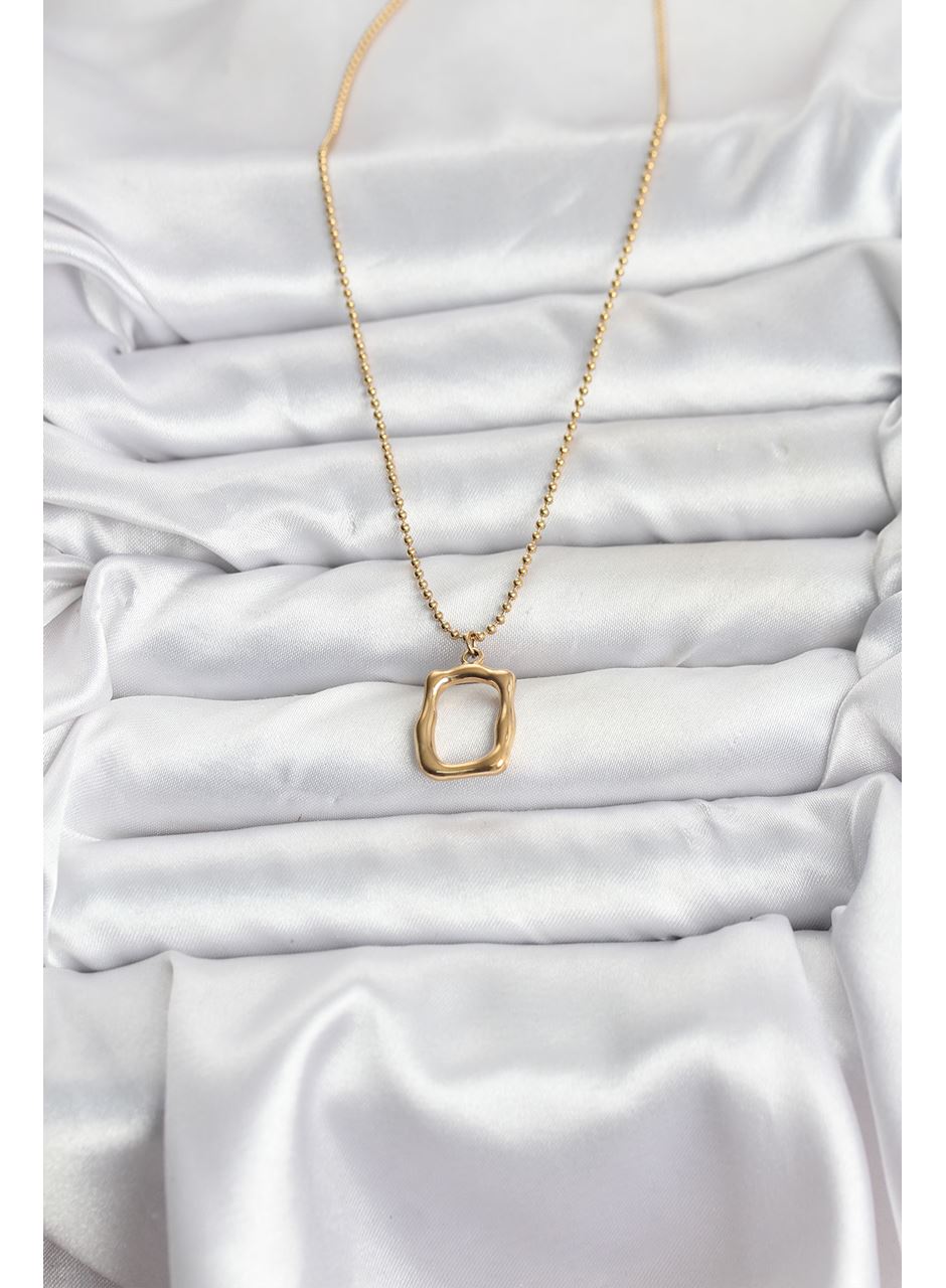 316L Çelik Zincir Gold Renk Model Kadın Kolye