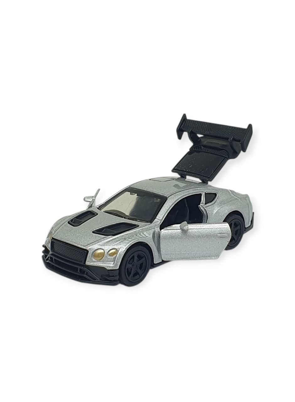 Çek Bırak Metal Küçük Arabalar 8 cm - 6411A-16 - Gümüş