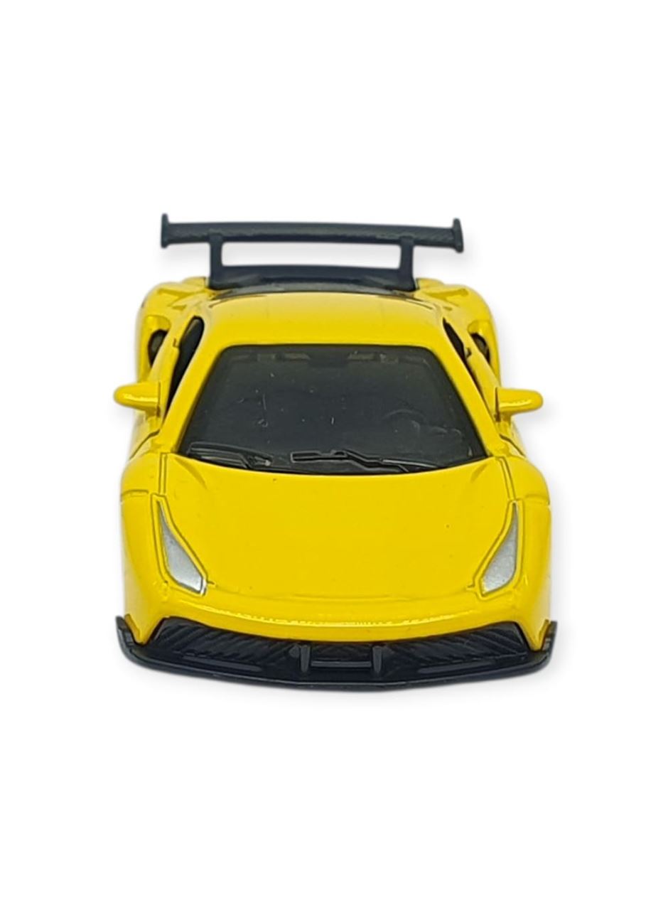 Çek Bırak Metal Küçük Arabalar 8 cm - 6411A-17 - Sarı