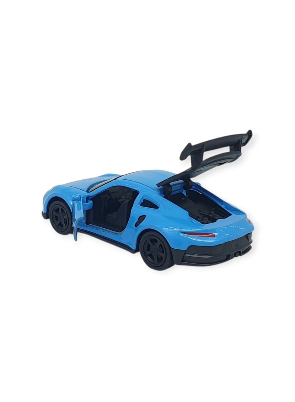Çek Bırak Metal Küçük Arabalar 8 cm - 6411A-1 - Mavi