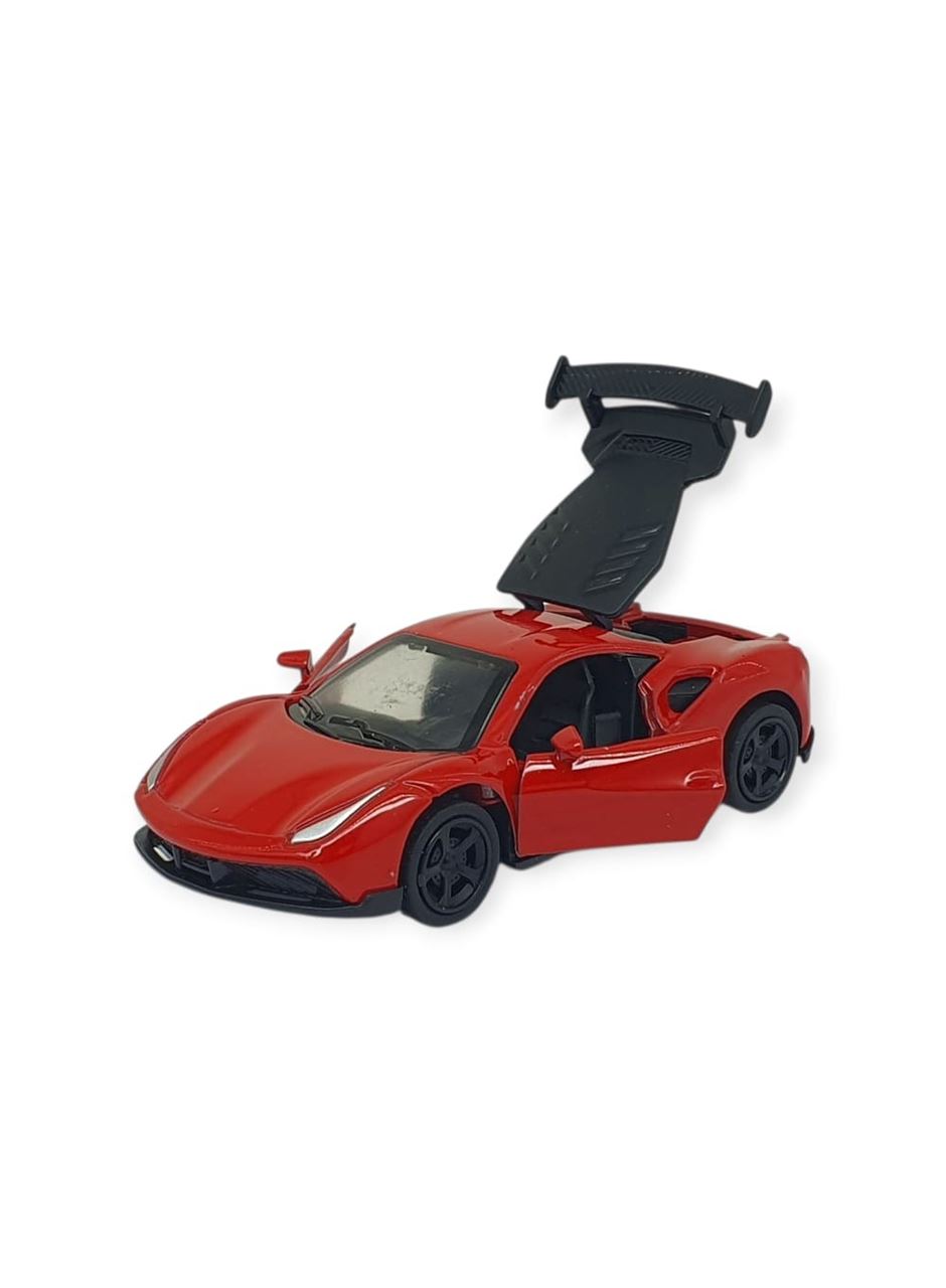 Çek Bırak Metal Küçük Arabalar 8 cm - 6411A-4 - Kırmızı