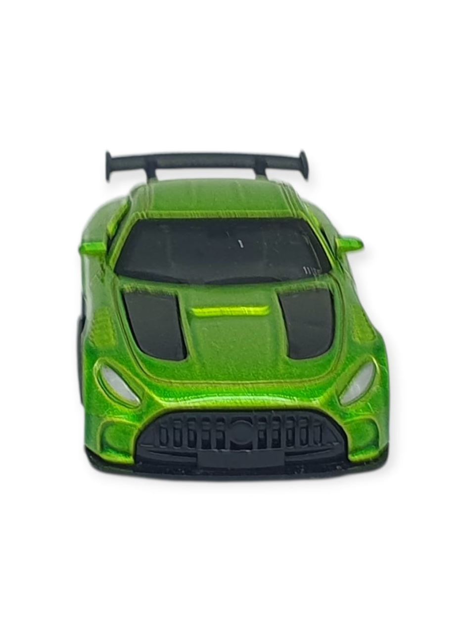 Çek Bırak Metal Küçük Arabalar 8 cm - 6411A-10 - Yeşil