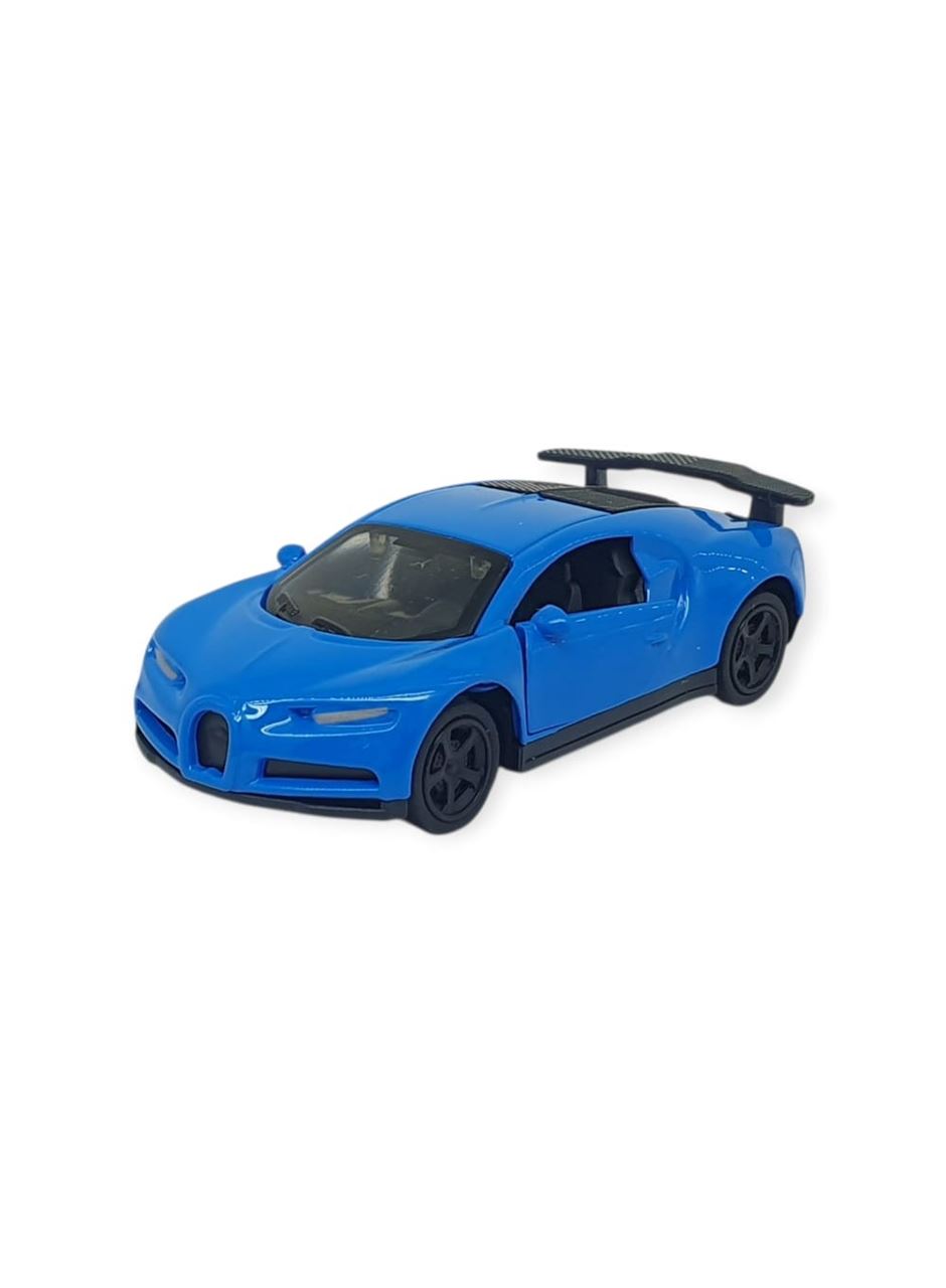 Çek Bırak Metal Küçük Arabalar 8 cm - 6411A-18 - Mavi