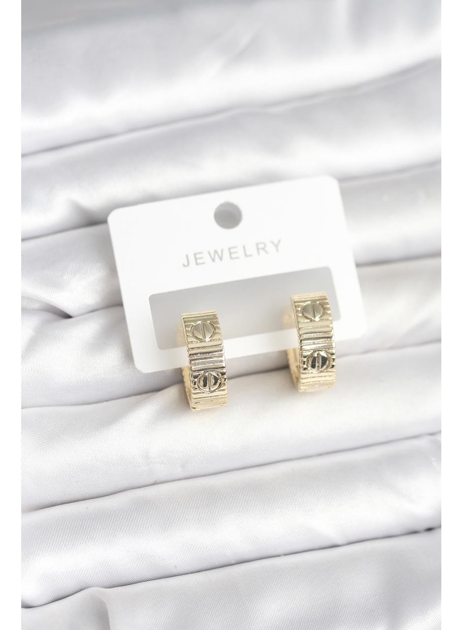 Pirinç Gold Renk Halka Kadın Küpe