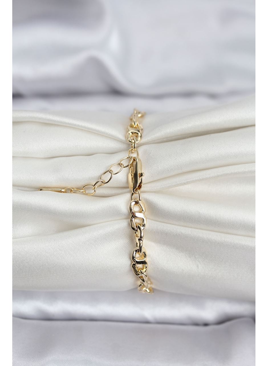 14K Gold Renk Kaplama Zincir Model CM Kadın Bileklik