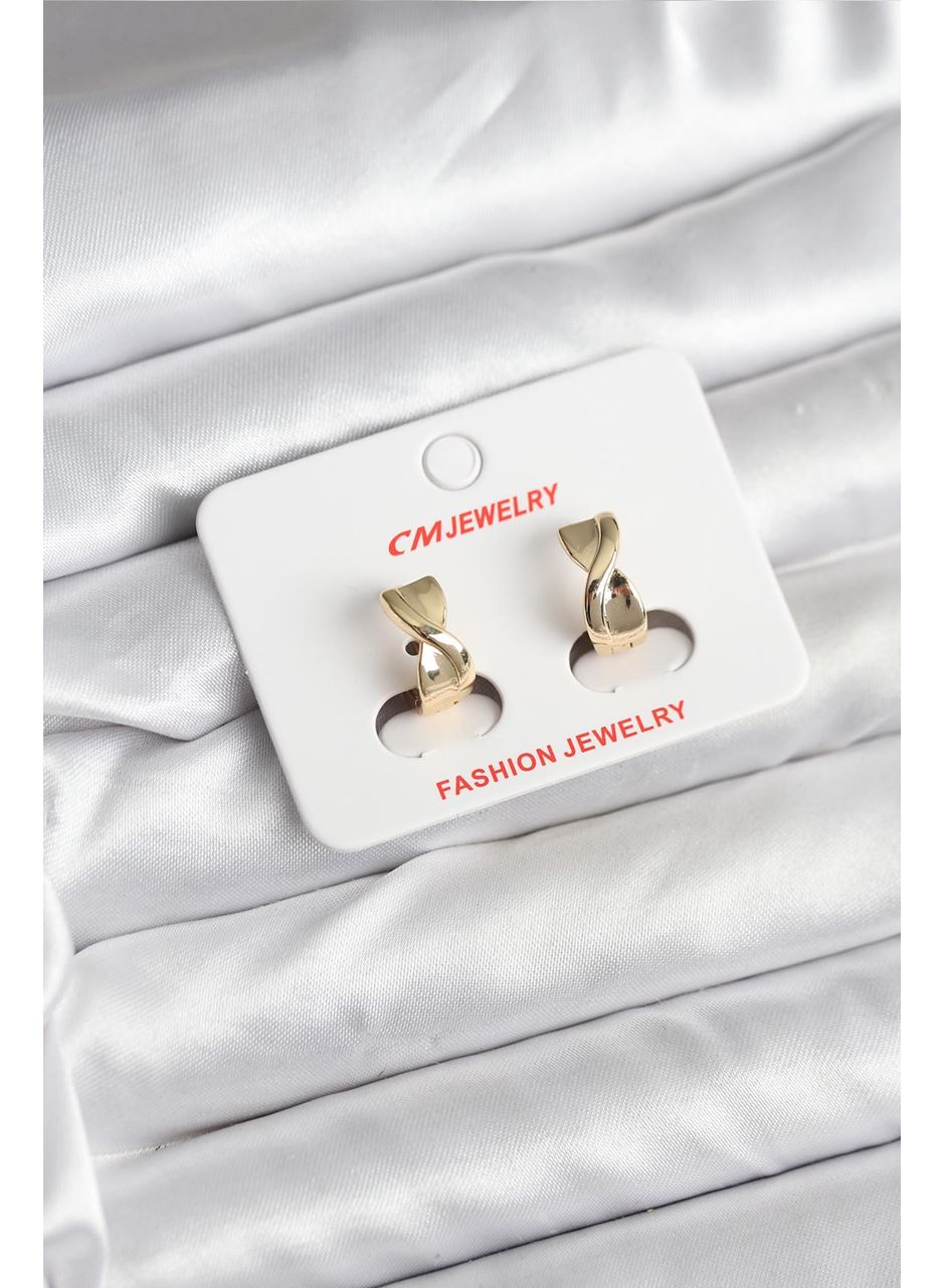 14K Gold Renk Kaplama CM Kadın Küpe