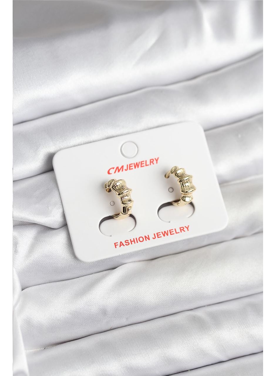 14K Gold Renk Kaplama CM Kadın Küpe