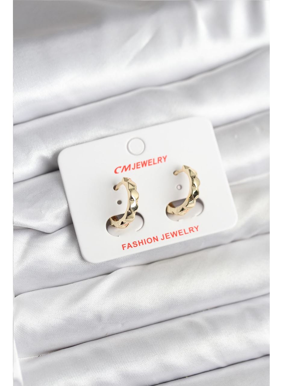 14K Gold Renk Kaplama CM Kadın Küpe