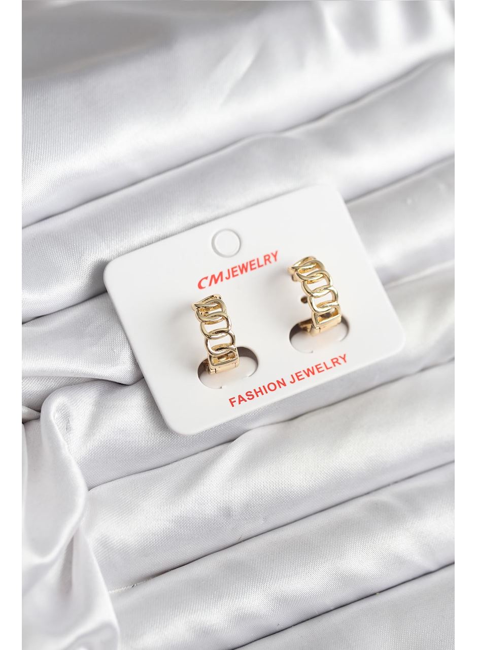 14K Gold Renk Kaplama Samanyolu Model CM Kadın Küpe