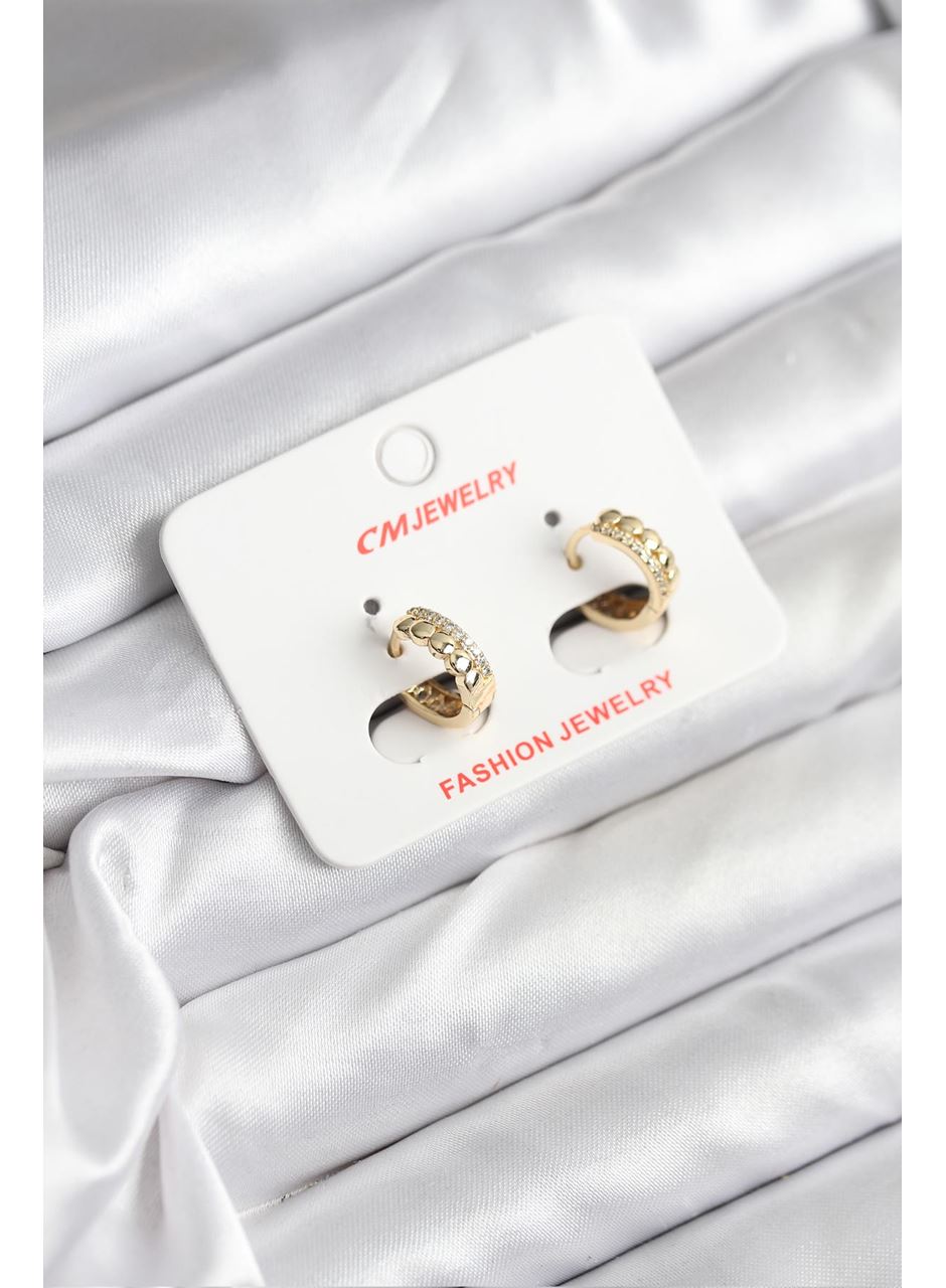 14K Gold Renk Kaplama CM Kadın Küpe