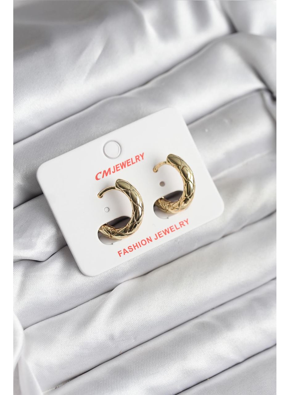 14K Gold Renk Kaplama CM Kadın Küpe