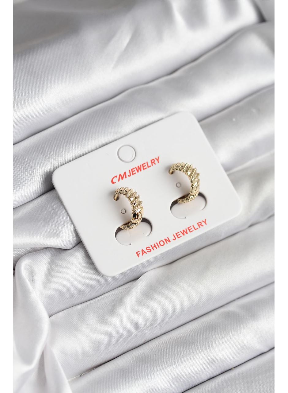 14K Gold Renk Kaplama CM Kadın Küpe