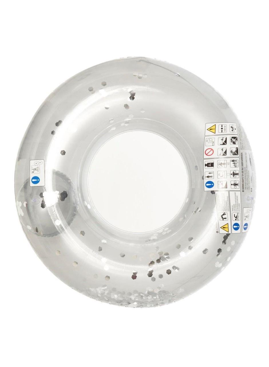 Gümüş Renkli Simli Dev Simit 109 Cm - 554396-ALTIN