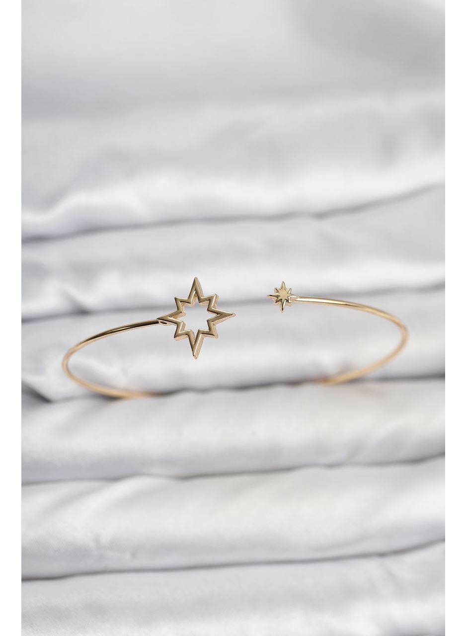 Kutup Yıldızı Model Gold Renk Bileklik