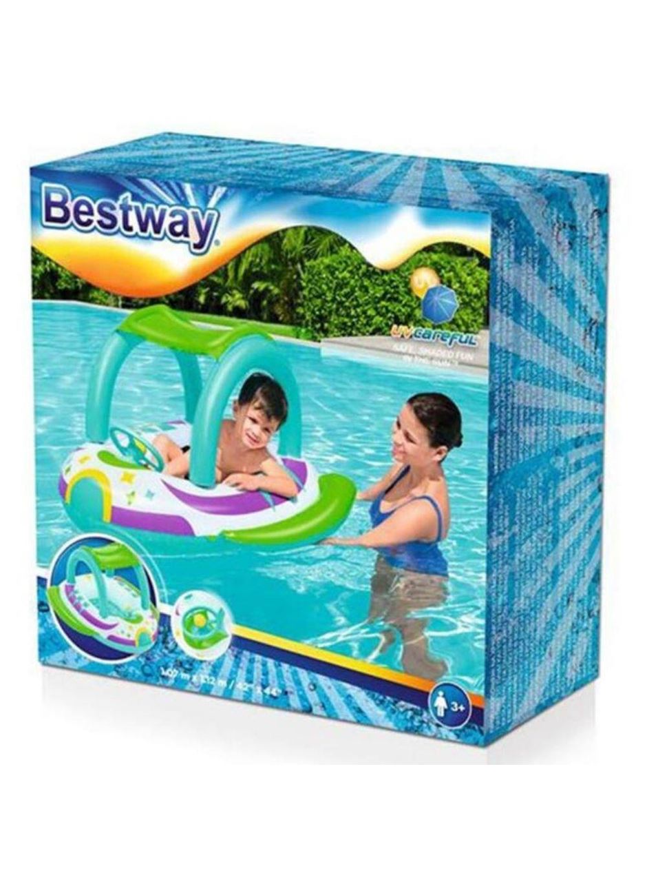 Bestway Gölgelikli Direksiyonlu Kornalı Bot 107x102 Cm - 34149