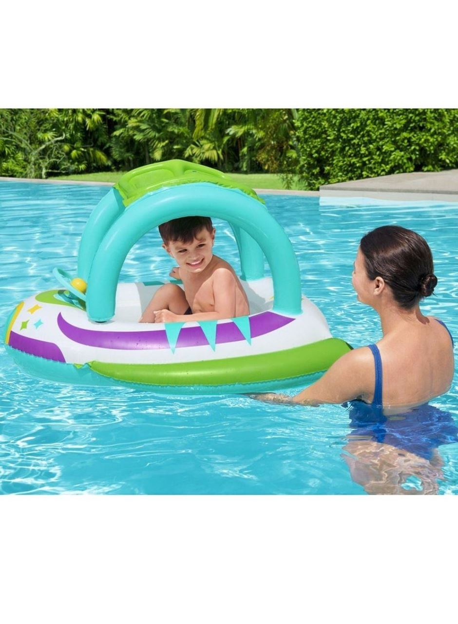 Bestway Gölgelikli Direksiyonlu Kornalı Bot 107x102 Cm - 34149