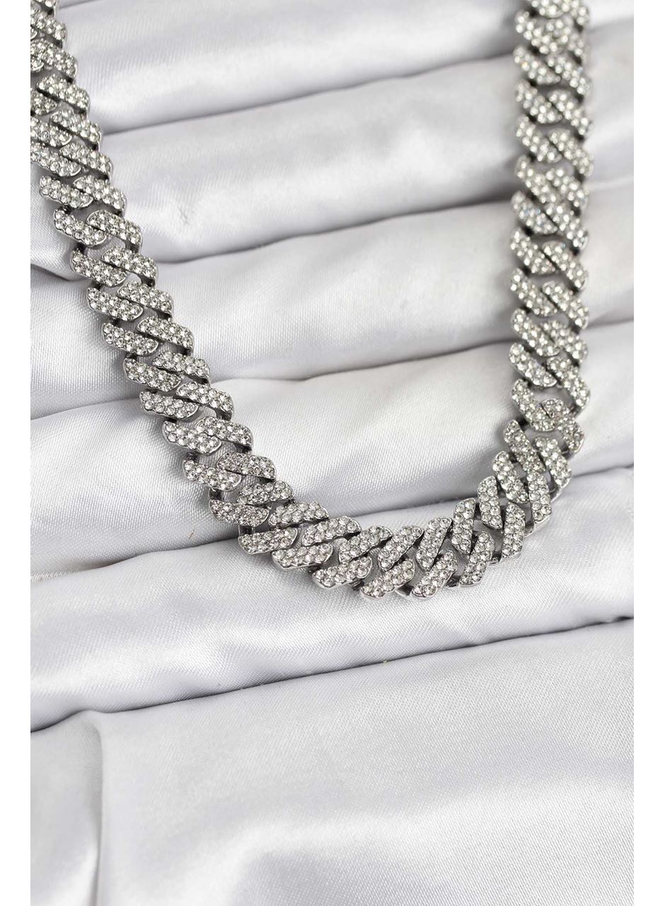 Pirinç Cuba Chain Gurmet Model Kolye