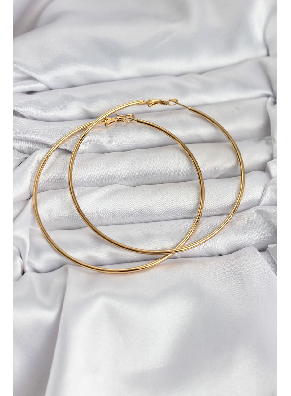 316L Çelik Gold Renk 75 mm Halka Küpe