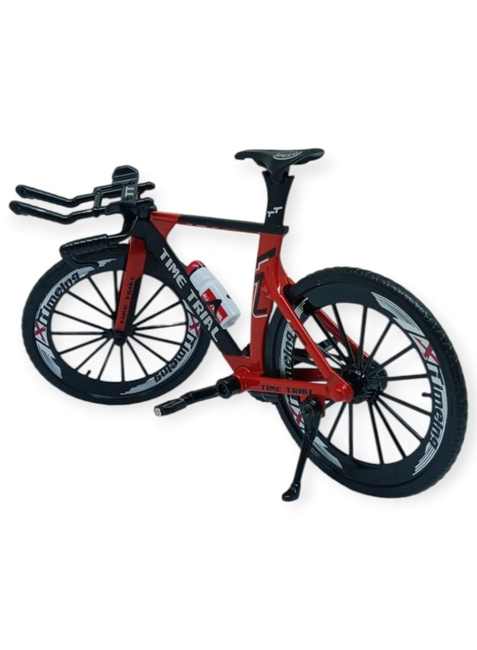 Model Araçlar -1/10 Metal Yarış Bisikleti 18 cm - Kırmızı