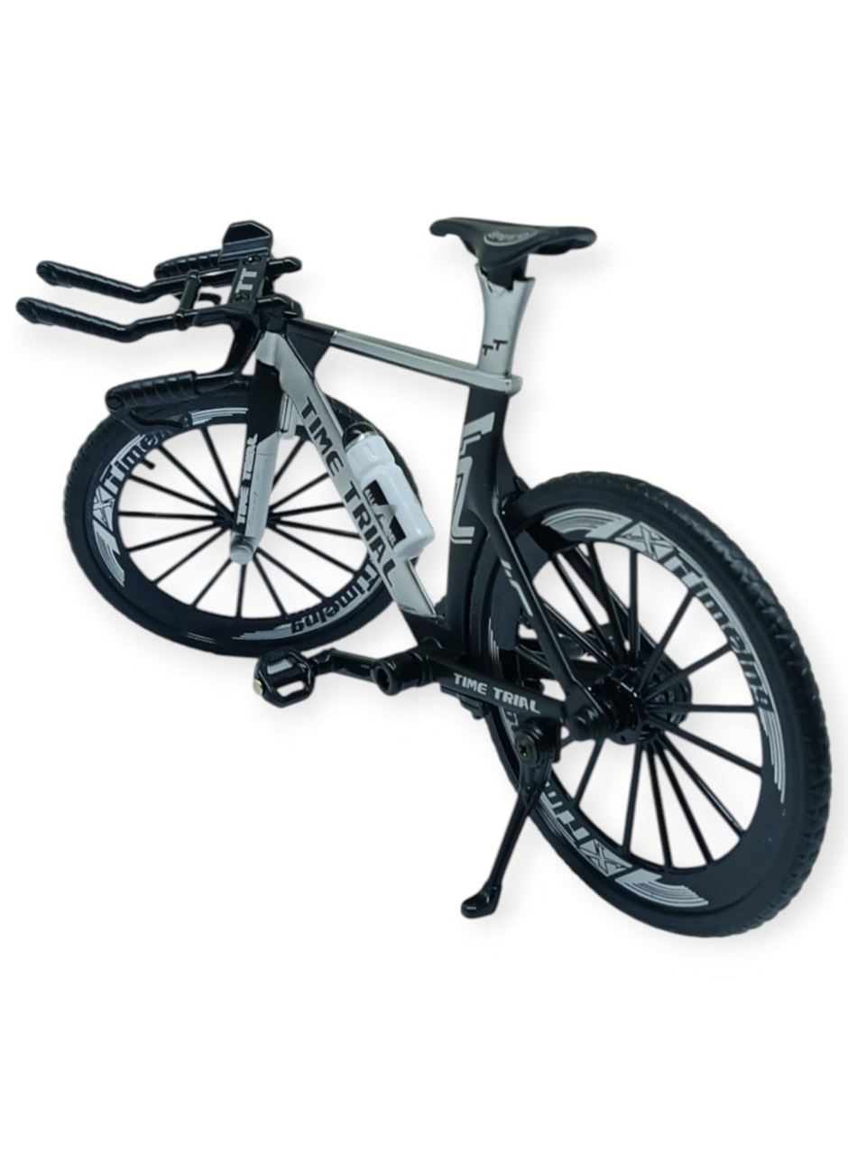 Model Araçlar -1/10 Metal Yarış Bisikleti 18 cm - Gri