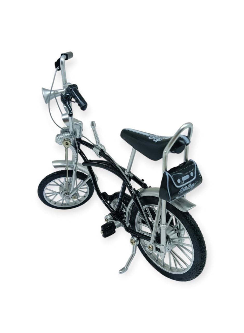 Model Araçlar -1:8 Metal Retro Pinokyo Bisiklet - Die -Cast 17 cm - Siyah