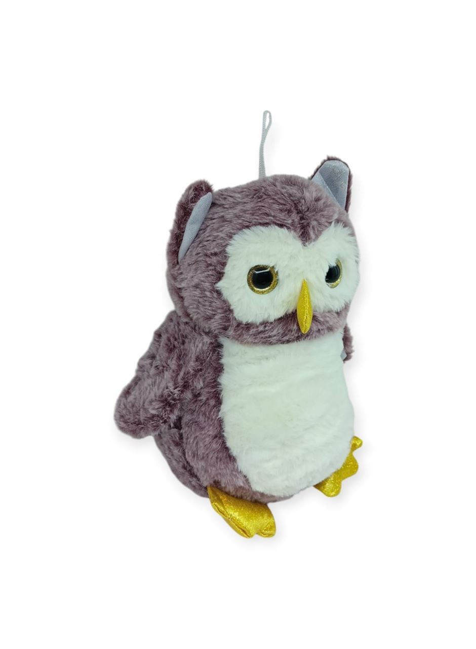 Sevimli Peluş Baykuş 25 cm - Mor