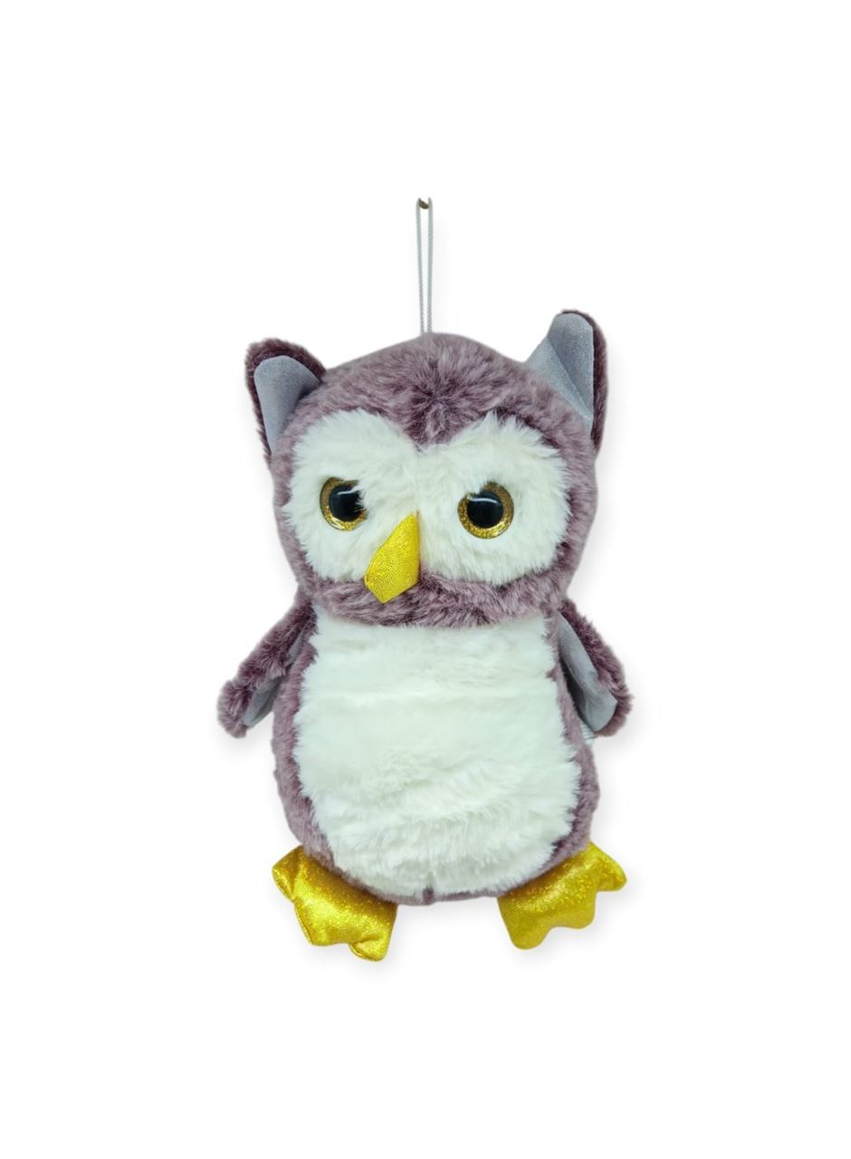 Sevimli Peluş Baykuş 25 cm - Mor